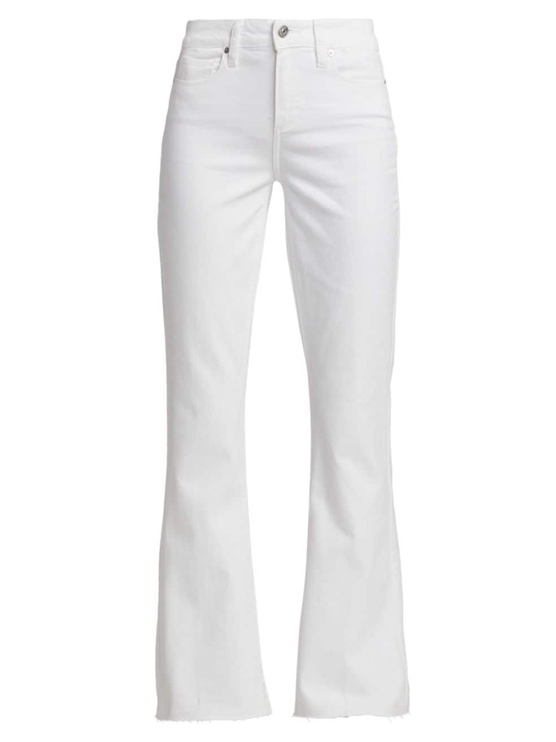 【送料無料】 ペイジ レディース デニムパンツ ボトムス Flared Laurel Canyon Jeans crisp white