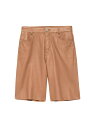 【送料無料】 フレーム レディース ハーフパンツ・ショーツ ボトムス Leather Bermuda Shorts latte