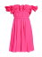 ̵ Хƥ  ǥ ԡ ȥåץ Silk Off-The-Shoulder Ruffle Dress pink