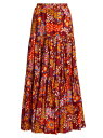 yz E_uEWFC fB[X XJ[g {gX Big Printed Tiered Maxi Skirt taranta