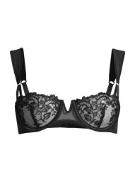 【送料無料】 キキデモントパーネス レディース ブラジャー アンダーウェア Juliette Floral Balconette Bra black