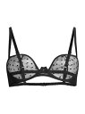 【送料無料】 キキデモントパーネス レディース ブラジャー アンダーウェア Merci Polka Dot Balconette Bra black