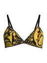 versace 【送料無料】 ヴェルサーチ レディース ブラジャー アンダーウェア Stretch Organic Jersey Bra black gold