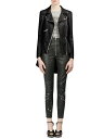 【送料無料】 アレキサンダー・マックイーン レディース ジャケット・ブルゾン アウター Leather Peplum Moto Jacket black