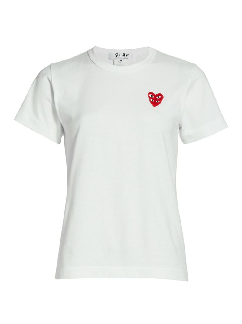 yz REfEM\ fB[X TVc gbvX Double Heart T-Shirt white