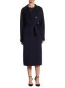  マックスマーラ レディース ジャケット・ブルゾン アウター 101801 Icon Madame Wool & Cashmere Double-Breasted Coat ultramarine