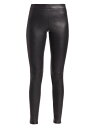 【送料無料】 セオリー レディース カジュアルパンツ ボトムス Adbelle Leather Leggings black