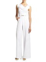 【送料無料】 ブラックハロ レディース ジャンプスーツ トップス Jackie Asymmetric Belted Jumpsuit white