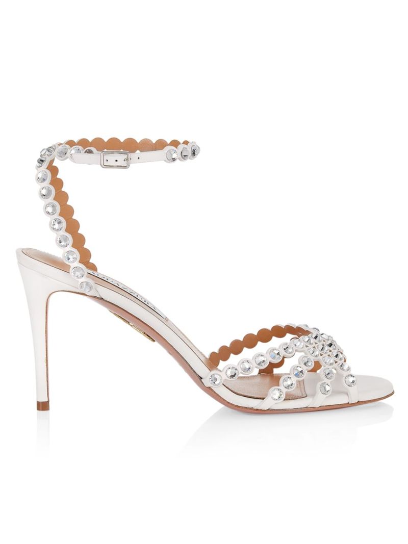 ̵  ǥ  塼 Tequila Bead & Leather Sandals white