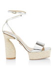 【送料無料】 ポール・アンドリュー レディース サンダル シューズ Espadrille Platform Sandals silver