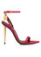 ̵ ȥࡦե ǥ ҡ 塼 Naked 105 Leather Point-Toe Ankle-Strap Sandals rose red