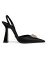 ̵ 륵 ǥ ѥץ 塼 Crystal Medusa Satin Slingback Pumps black