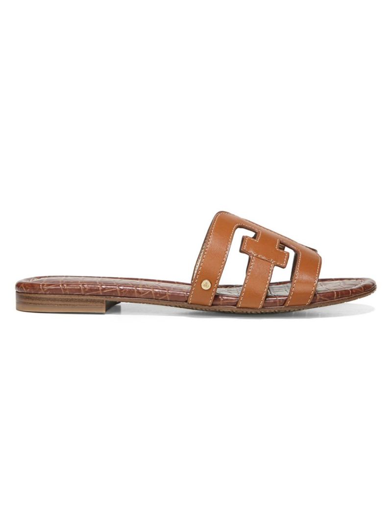 【送料無料】 サムエデルマン レディース サンダル シューズ Bay Flat Leather Sandals brown