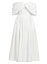 ̵ 쥭ޥå ǥ ԡ ȥåץ Off-The-Shoulder Corset Midi-Dress optical white