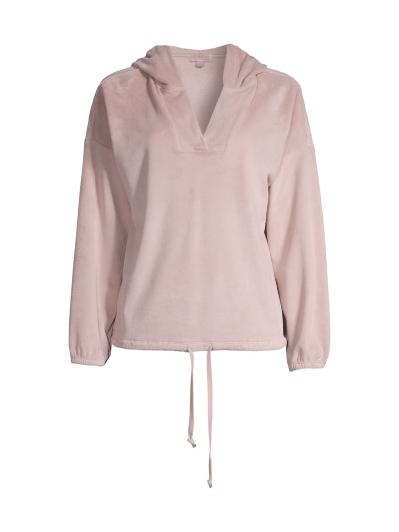  ベアフットドリームス レディース パーカー・スウェット アウター LuxeChicR Drawstring Hoodie faded rose