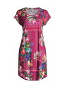 【送料無料】 ジョニーワズ レディース ナイトウェア アンダーウェア Bethia Floral-Print Cotton Night Dress multi