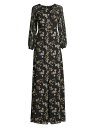 yz T[`Ahor fB[X s[X gbvX Jasmine Cut-Out Floral Gown black venetia petal