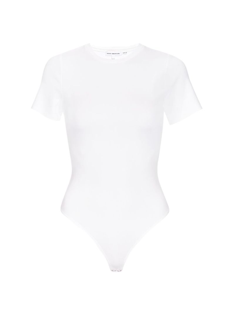 【送料無料】 グッドアメリカン レディース シャツ トップス Scuba T-Shirt Bodysuit white