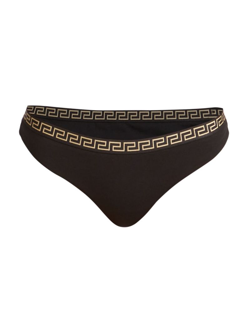 versace 【送料無料】 ヴェルサーチ レディース パンツ アンダーウェア Greek Key Panty black