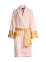 versace 【送料無料】 ヴェルサーチ レディース ナイトウェア アンダーウェア Medusa Logo Plush Bathrobe pink gold