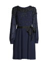 【送料無料】 シャニ レディース ワンピース トップス Velvet Floral Dress navy