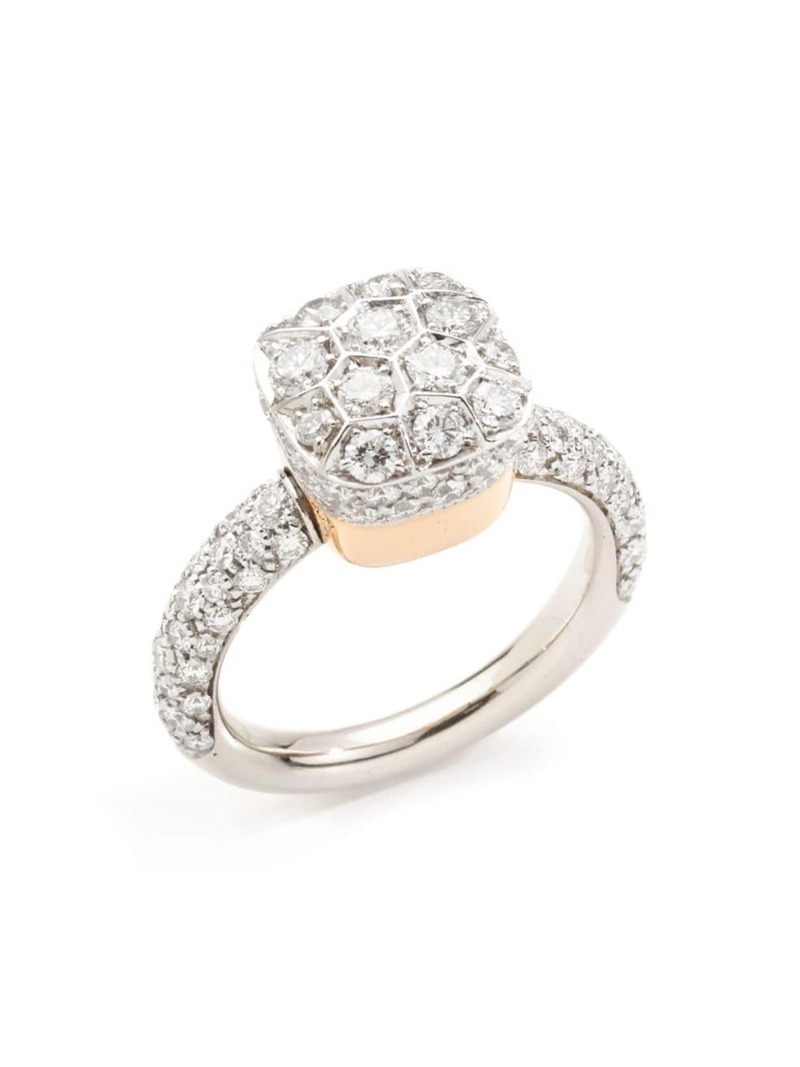 ポメラート 【送料無料】 ポメラート レディース リング アクセサリー Nudo Classic 18K Rose Gold, 18K White Gold & Diamond Ring white gold