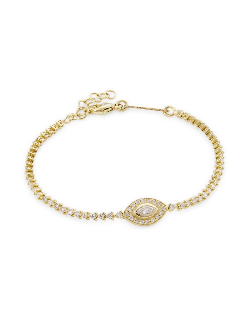 yz ]C`bR fB[X uXbgEoOEANbg ANZT[ 14K Yellow Gold & 1.28 TCW Diamond Tennis Bracelet yellow gold