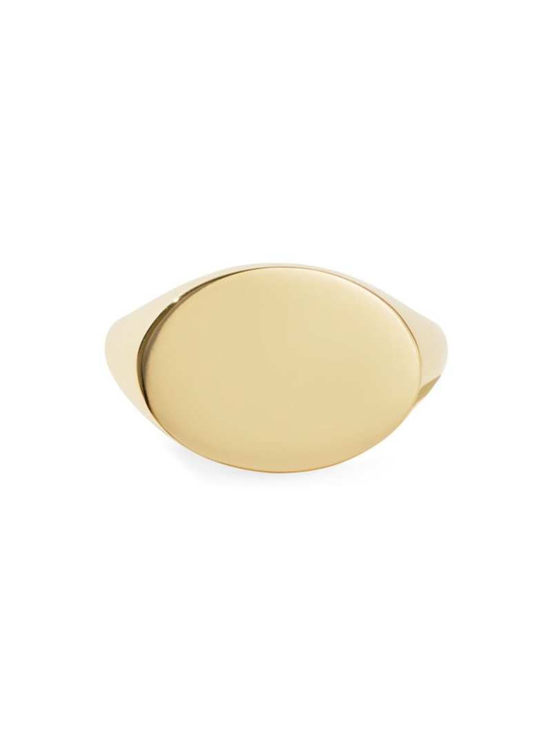 yz [hE[N fB[X O ANZT[ Lucia Melrose Goldtone Sterling Silver Signet Ring gold