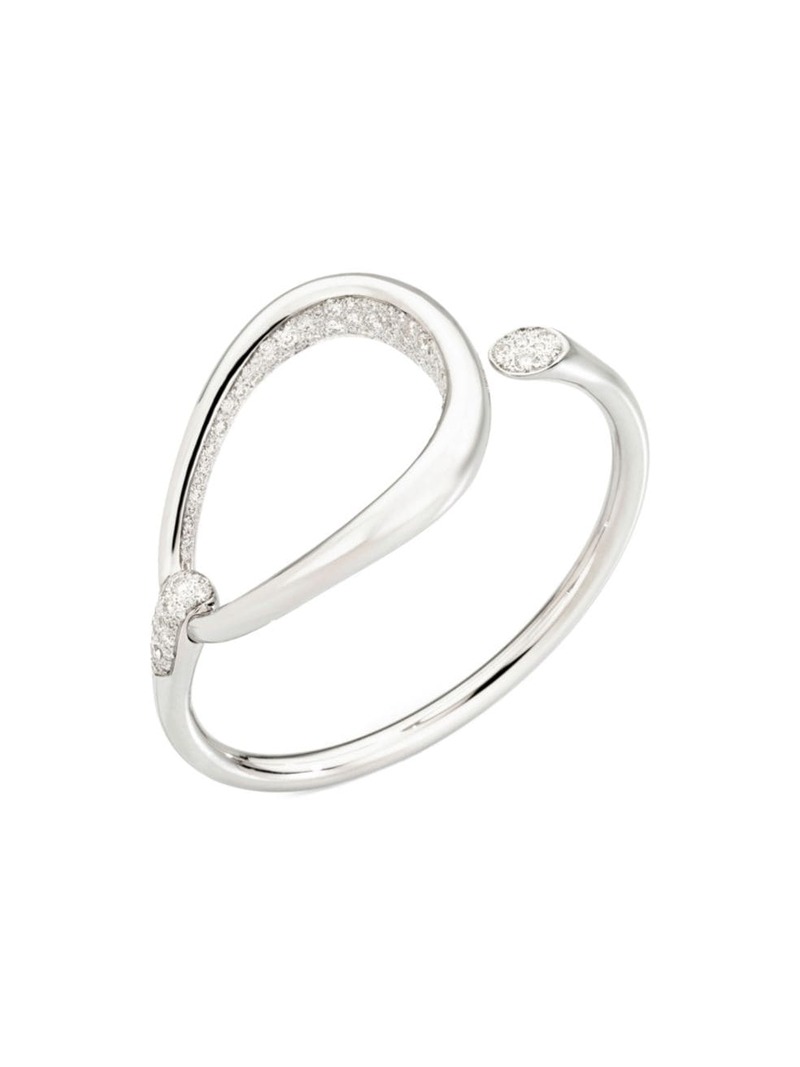 【送料無料】 ポメラート レディース ブレスレット・バングル・アンクレット アクセサリー Fantina 18K White Gold & Diamond Bangle white gold