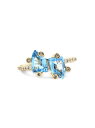 【送料無料】 スティーブンデュエック レディース リング アクセサリー Luxury 18K Gold, Diamond & Blue Topaz Ring blue topaz