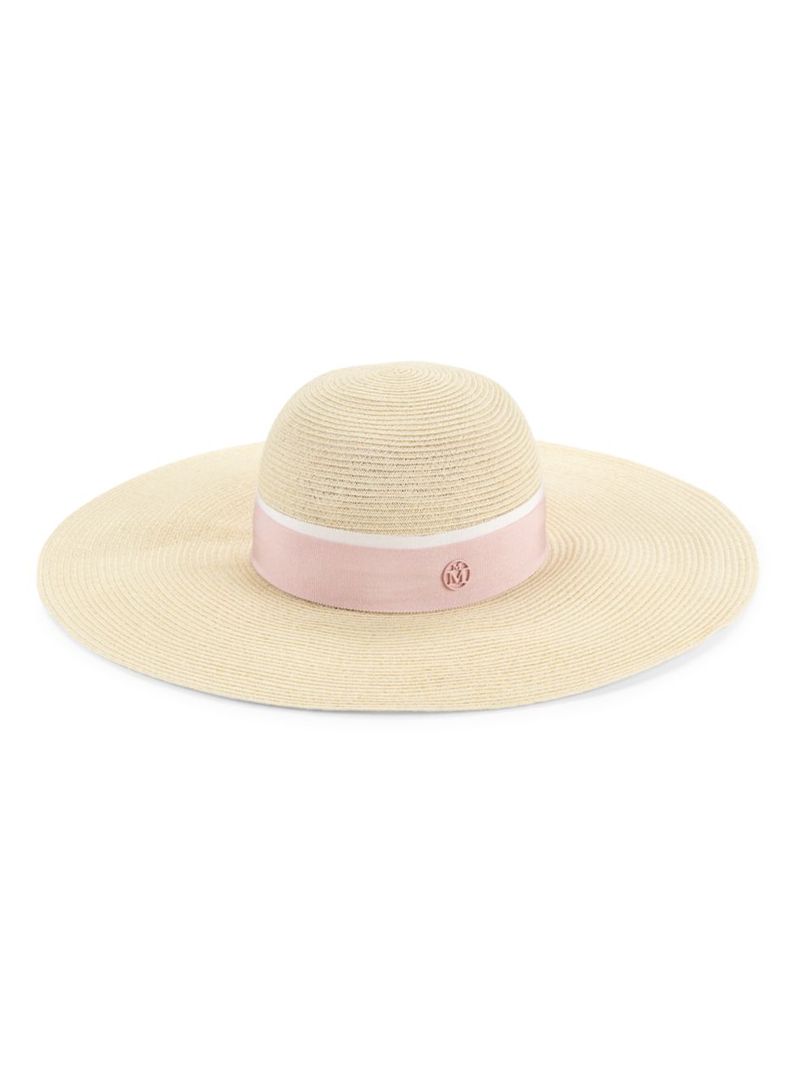  メゾンミッシェル レディース 帽子 アクセサリー Blanche Natural Straw Hat natural pink