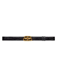 【送料無料】 バレンシアガ レディース ベルト アクセサリー BB Reversible Belt black