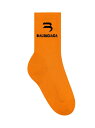 【送料無料】 バレンシアガ メンズ 靴下 アンダーウェア Sporty B Tennis Socks lemon black