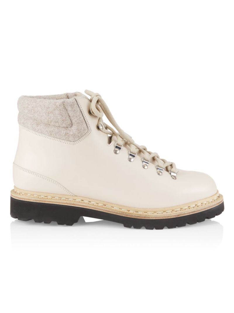  エシュン メンズ ブーツ・レインブーツ ハイキングシューズ シューズ Vanoise Leather Norwegian Welt Hiking Boots ivory