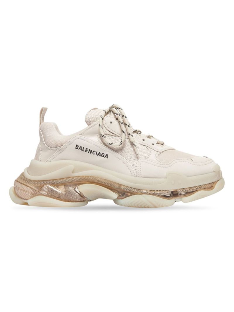 【送料無料】 バレンシアガ メンズ スニーカー シューズ Triple S Sneaker Clear Sole off white