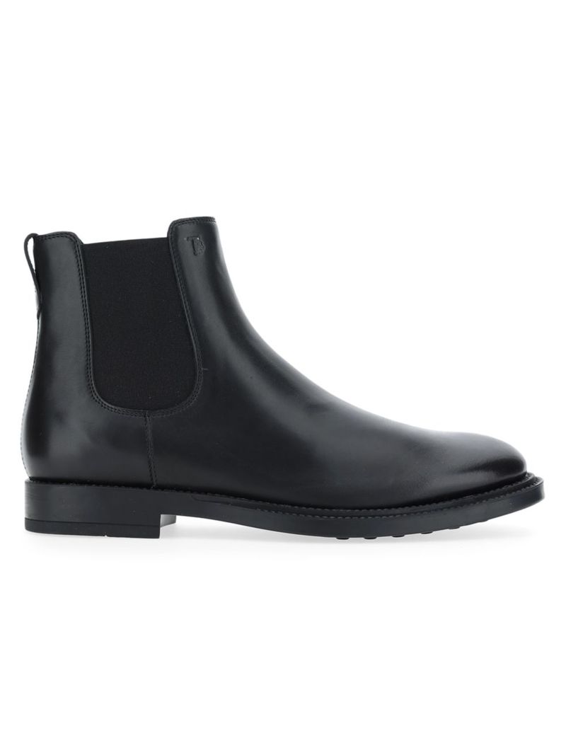 【送料無料】 トッズ メンズ ブーツ・レインブーツ シューズ Embossed Leather Chelsea Boots black