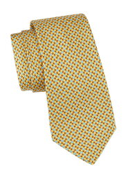 キートン ネクタイ 【送料無料】 キートン メンズ ネクタイ アクセサリー Abstract Print Silk Tie yellow