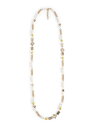 yz JTuJ Y lbNXE`[J[Ey_ggbv ANZT[ Laurel Faux Pearl & Enamel & Brass Chain Necklace yellow gold