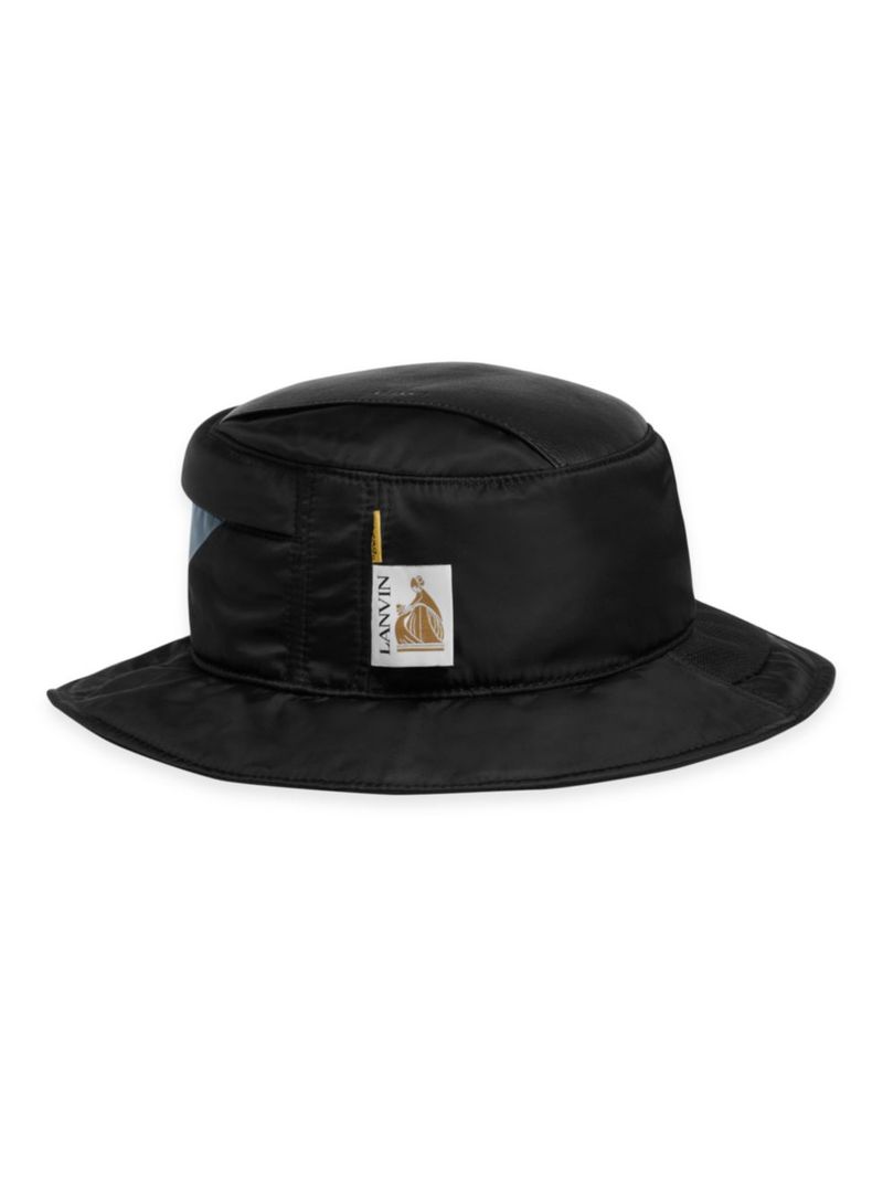 【送料無料】 ランバン メンズ 帽子 アクセサリー Gallery Dept. x Lanvin Logo Bucket Hat black