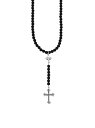 yz LOxCr[ Y lbNXE`[J[Ey_ggbv ANZT[ New Classics Sterling Silver Beaded Cross Rosary silver black