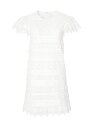 【送料無料】 キャロライナヘレラ レディース ワンピース トップス Embroidered Shift Minidress white