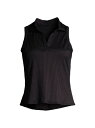 【送料無料】 ケースイス レディース タンクトップ トップス Rib-Knit Sleeveless Polo Top black