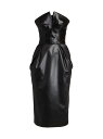 【送料無料】 マルタンマルジェラ レディース ワンピース トップス Faux Leather Midi-Dress black