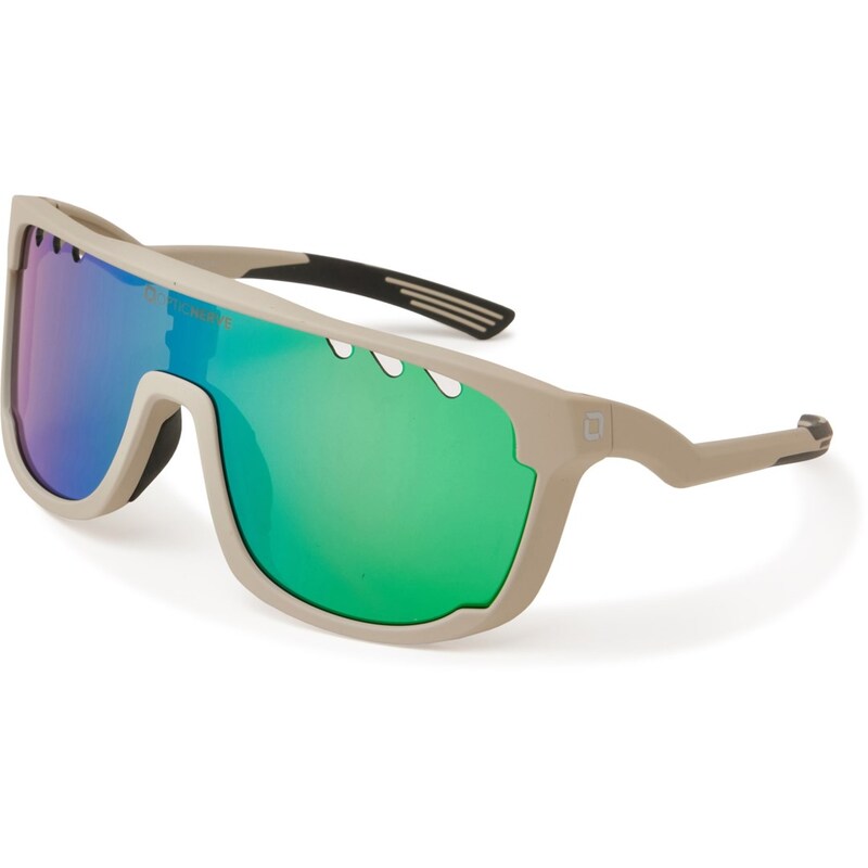 【送料無料】 オプチックナーブ メンズ サングラス・アイウェア アクセサリー Optic Nerve FixieSauce Sunglasses - Mirror Lens (For Men) Putty Gray/Smoke/Green Mirror