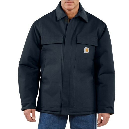 【送料無料】 カーハート メンズ ジャケット・ブルゾン アウター Carhartt C003 Traditional Quilt-Lined Duck Work Coat - Insulated Dark Navy 【送料無料】 カーハート メンズ ジャケット・ブルゾン アウター Carhartt C003 Traditional Quilt-Lined Duck Work Coat - Insulated Dark Navy