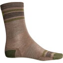 【送料無料】 スマートウール メンズ 靴下 アンダーウェア SmartWool Everyday Top Split Striped Socks - Merino Wool Crew (For Men and Women) Taupe