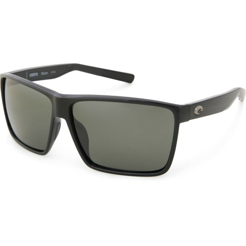 【送料無料】 コスタ メンズ サングラス・アイウェア アクセサリー Costa Rinconcito Sunglasses - Polarized 580P Lenses Shiny Black/Gray