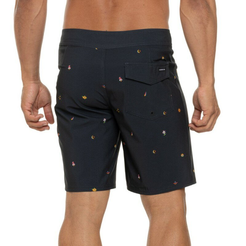 【送料無料】 クイックシルバー メンズ ハーフパンツ・ショーツ 水着 Quiksilver Surfsilk Straight Leg Boardshorts - 19" Wild Fern Black