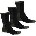 【送料無料】 クラークス メンズ 靴下 アンダーウェア Clarks Half Cushion Air Arch Support Socks - 3-Pack Crew (For Men) Black
