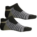 【送料無料】 コロンビア メンズ 靴下 アンダーウェア Columbia Sportswear Lightweight Active No-Show Hiking Socks - 2-Pack Below the Ankle (For Men) Black